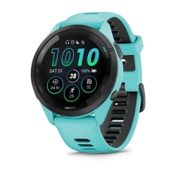 Garmin Forerunner 265 Czarna ramka z błękitną kopertą z błękitnym/czarnym silikonowym paskiem 010-02810-12