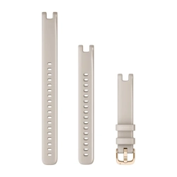Garmin Pasek Lily (14 mm) Jasny piaskowy z różowo-złotym zapięciem 010-13068-01