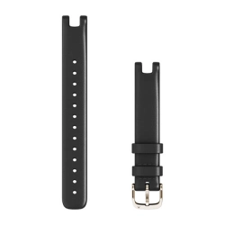 Garmin Skórzany pasek Garmin Lily (14mm) - czarna włoska skóra z kremowo-złotym zapięciem 010-13068-A1