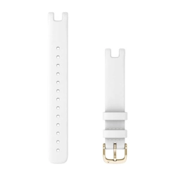 Garmin Skórzany pasek Garmin Lily (14mm) - biała włoska skóra z kremowo-złotym zapięciem 010-13068-A3