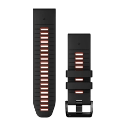 Garmin Silikonowy pasek QuickFit Fenix 7X Pro Czarny / czerwony 26mm 010-13281-06