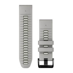 Silikonowy pasek Garmin QuickFit 26 mm - mglisty szary/mchowy 010-13281-08