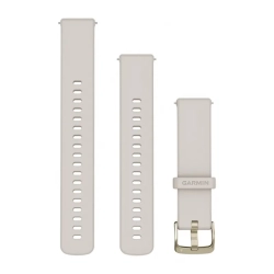 GARMIN PASEK SILIKONOWY QR 18MM IVORY, Z JASNOZŁOTYM ZAPIĘCIEM Z MECHANIZMEM SZYBKIEGO ODŁĄCZANIA 010-13256-04