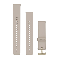 Garmin Pasek silikonowy french grey z jasnozłotym zapięciem QuickRelease do Venu 2S Venu 3S 18 mm 010-13256-02