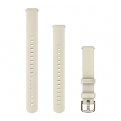 Garmin Pasek silikonowy kokosowy z zapięciem cream gold do Lily 2 14 mm 010-13302-00