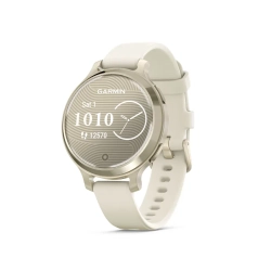 Garmin Lily 2 Active Lunar Gold z paskiem silikonowym w kolorze Bone 010-02891-00