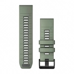 Garmin Pasek silikonowy zielono-szary QuickFit 26 mm do Fenix 6x/Fenix 7x/7x PRO/Fenix 8 51 mm 010-13393-04