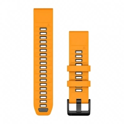 Garmin Pasek silikonowy pomarańczowo-szary QuickFit 22 mm do Fenix 6/Fenix 7/7 PRO/Fenix 8 47 mm 010-13392-01