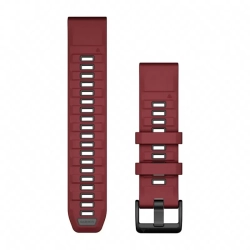 Garmin Pasek silikonowy bordowo-grafitowy QuickFit 22 mm do Fenix 6/Fenix 7/7 PRO/Fenix 8 47 mm 010-13392-06
