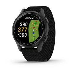 Garmin Approach S50 Aluminiowy bezel w kolorze Slate z czarnym, nylonowym paskiem ComforFit 010-03010-00