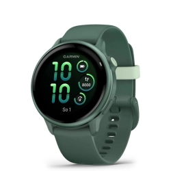 Garmin Vivoactive 6 Metallic Jasper green z paskiem w kolorze Jasper green 010-02985-02