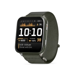 Garmin Venu X1 Moss z tytanowym deklem i nylonowym paskiem ComfortFit w kolorze Moss 010-02980-03