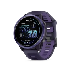 Garmin Forerunner 570 47 mm Aluminiowy w kolorze Indygo z półprzezroczystym paskiem w kolorze Imperial Purple/Indygo 010-02971-02
