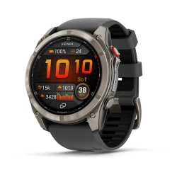 Garmin Fenix 8 PRO 51 mm AMOLED Sapphire, Tytanowy z paskiem silikonowym w kolorze Graphite/Black 010-03199-11