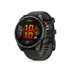 Garmin Fenix 8 Pro 47 mm AMOLED Sapphire Carbon Grey DLC Titanium z czarno-szarym paskiem 010-03198-01