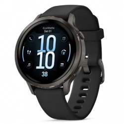 Garmin Venu 4 41 mm Slate z paskiem silikonowym w kolorze Black 010-03013-02