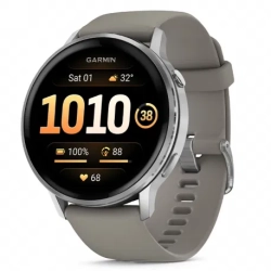 Garmin Venu 4 45 mm Silver z paskiem silikonowym w kolorze Silver gray [010-03014-01]