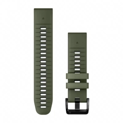 Garmin Pasek Fenix 7 Pro ciemnozielony / grafitowy - QuickFit 22 mm, silikonowy, Oryginalny Garmin 010-13280-07