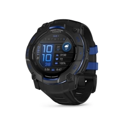 Garmin Instinct 3 50 mm AMOLED Black z paskiem w kolorze Black/Bolt Blue 010-03020-03