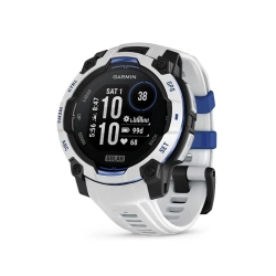 Garmin Instinct 3 45 mm Solar Whitestone z paskiem w kolorze Whitestone/Bolt blue 010-02934-03