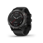 Garmin Fenix 6 Sapphire Carbon Gray DLC z czarnym paskiem  010-02158-11