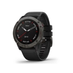 Fenix 6X Sapphire - Carbon Gray DLC z czarnym paskiem  010-02157-11 