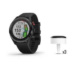 Garmin Approach S62 Czarną ceramiczną ramką z czarnym paskiem 010-02200-02 zestaw z CT10